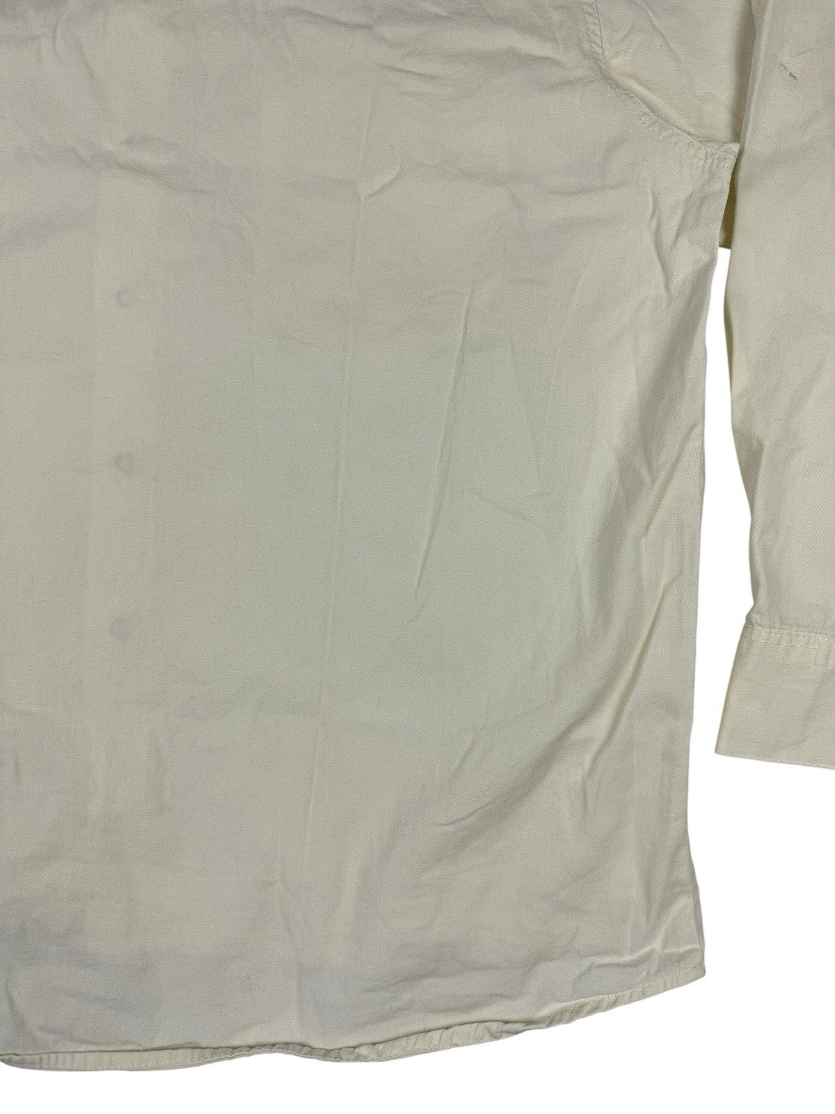Lee Vintage 90s Off White Pearl Snap Shirt Large
