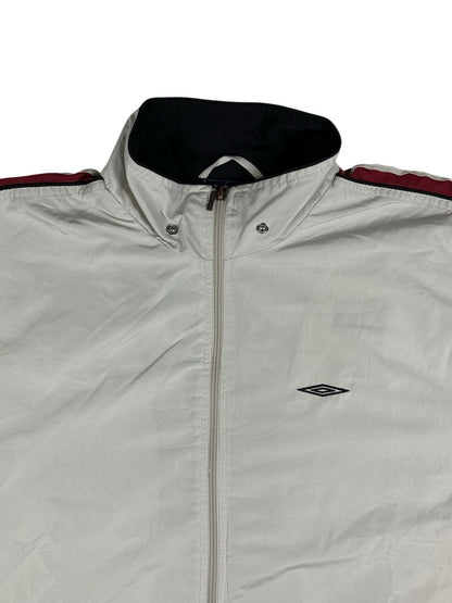 Umbro Retro Grey Y2K Lined Zip Track Jacket XL