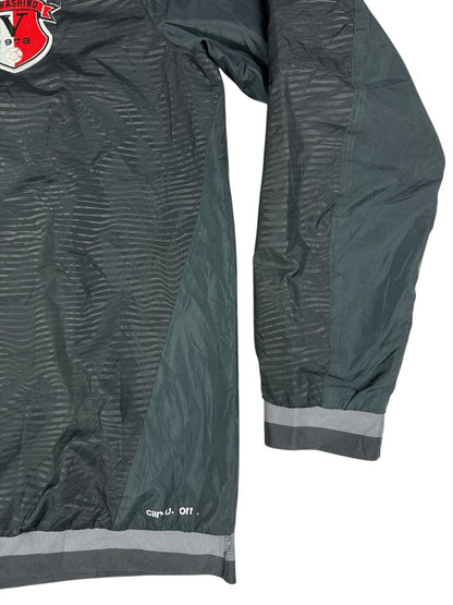 Adidas Retro Grey 1/4 Zip Japanese Football Track Top Small