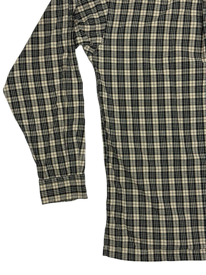 Tommy Hilfiger Retro Beige Plaid Cotton Shirt Medium