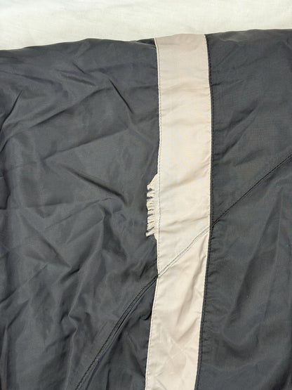 Adidas Vintage Black Nylon Zip Track Jacket Medium