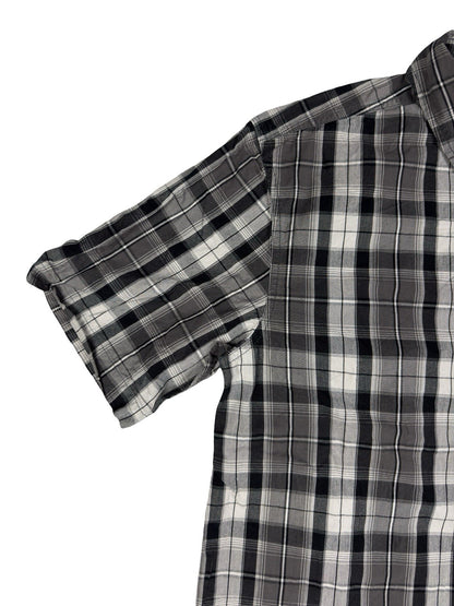 Carhartt Essential Relaxed Fit Grey Plaid Short Sleeve Shirt Medium
