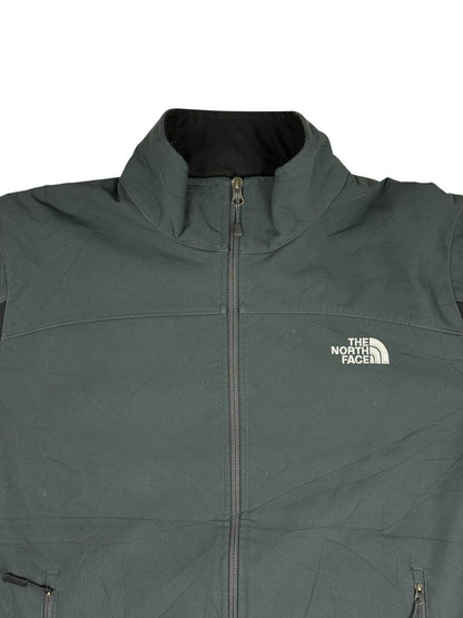The North Face Grey Zip Softshell Jacket Large