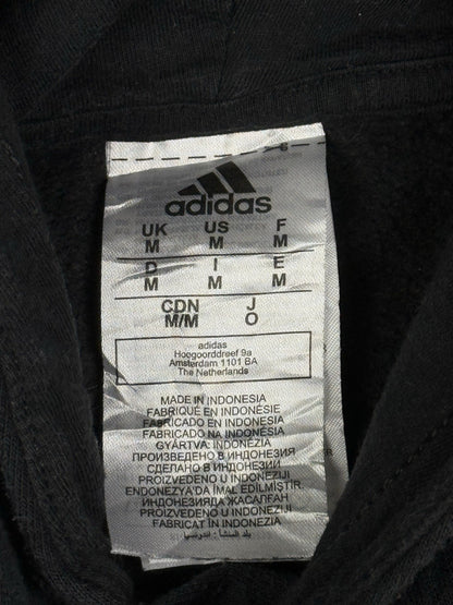 Adidas Black Embroidered Pullover Hoodie Medium