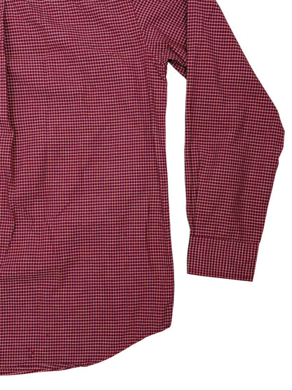 Chaps Red Check Collared Shirt Medium