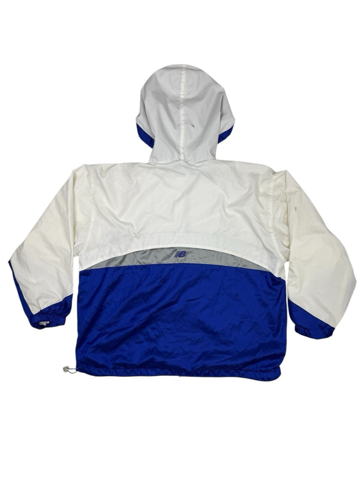 New Balance Retro White Zip Hoodie Track Jacket Large