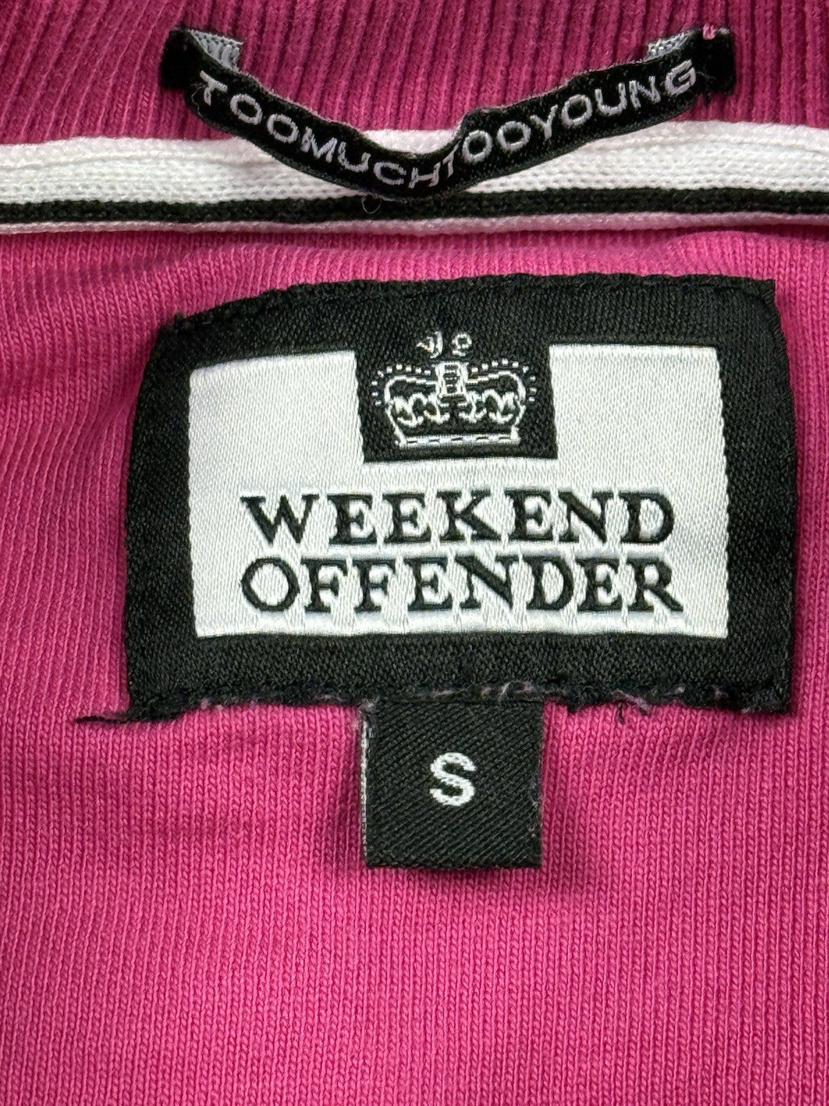 Weekend Offender Pink Admit Nothing Jumper Small