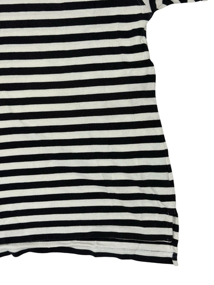 Tommy Hilfiger Blue Striped Cotton Polo Top Small