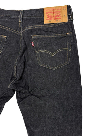 Levi's 501 Dark Blue Denim Jeans 36W 32L