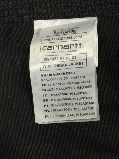 Carhartt WIP Black W' Michigan Denim Button Up Jacket Women's Small
