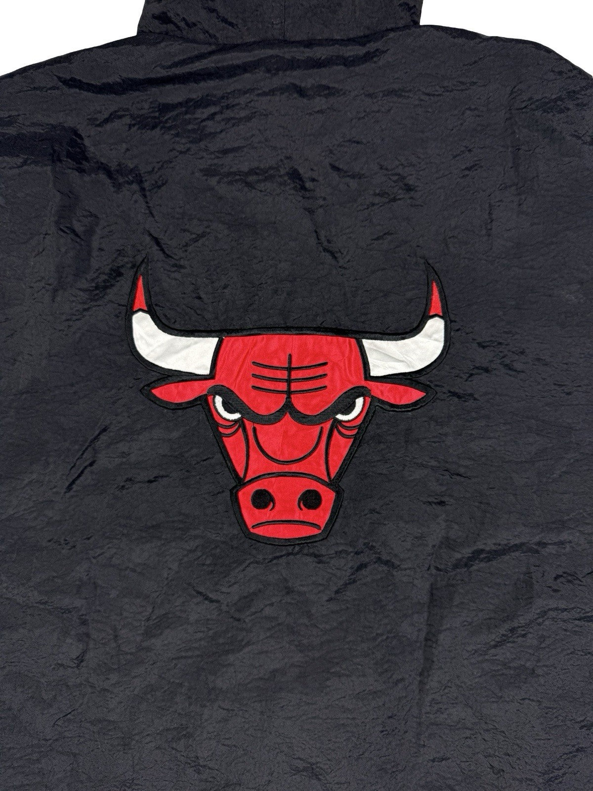 Starter Vintage 90s Black Chicago Bulls NBA Zip Windbreaker Track Jacket Medium
