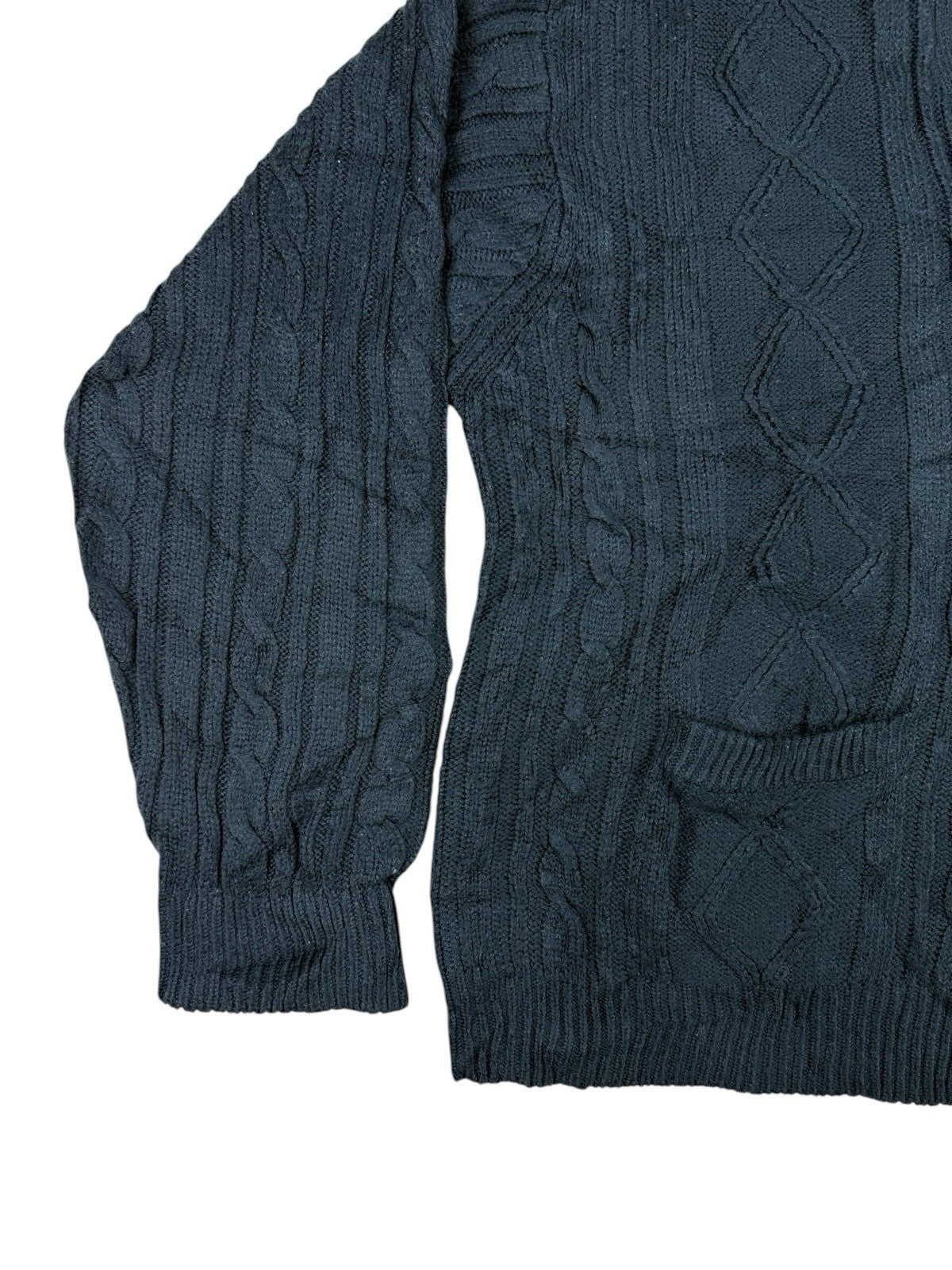 Towncraft Retro Blue Knit Cardigan XL