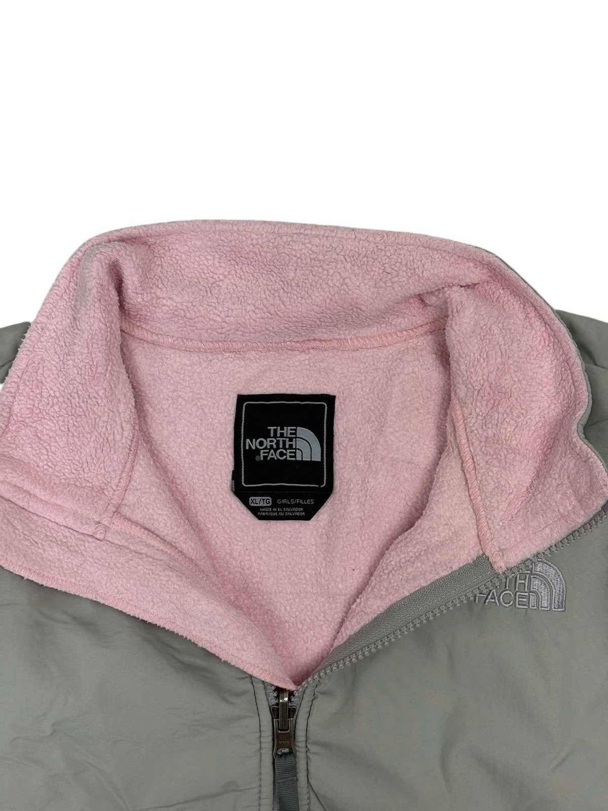 The North Face Pink Fleece Denali Zip Hiking Jacket Youth XL