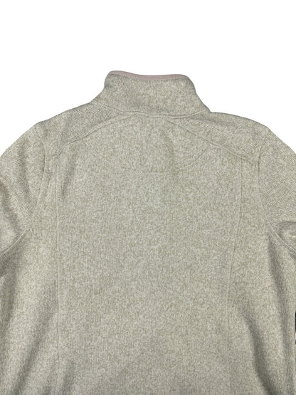 L.L. Bean Cream Zip Fleece Jacket Women's XL Regular