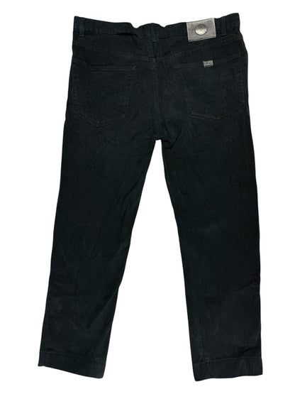 Trussardi Jeans Black Corduroy Jeans 37W 27L