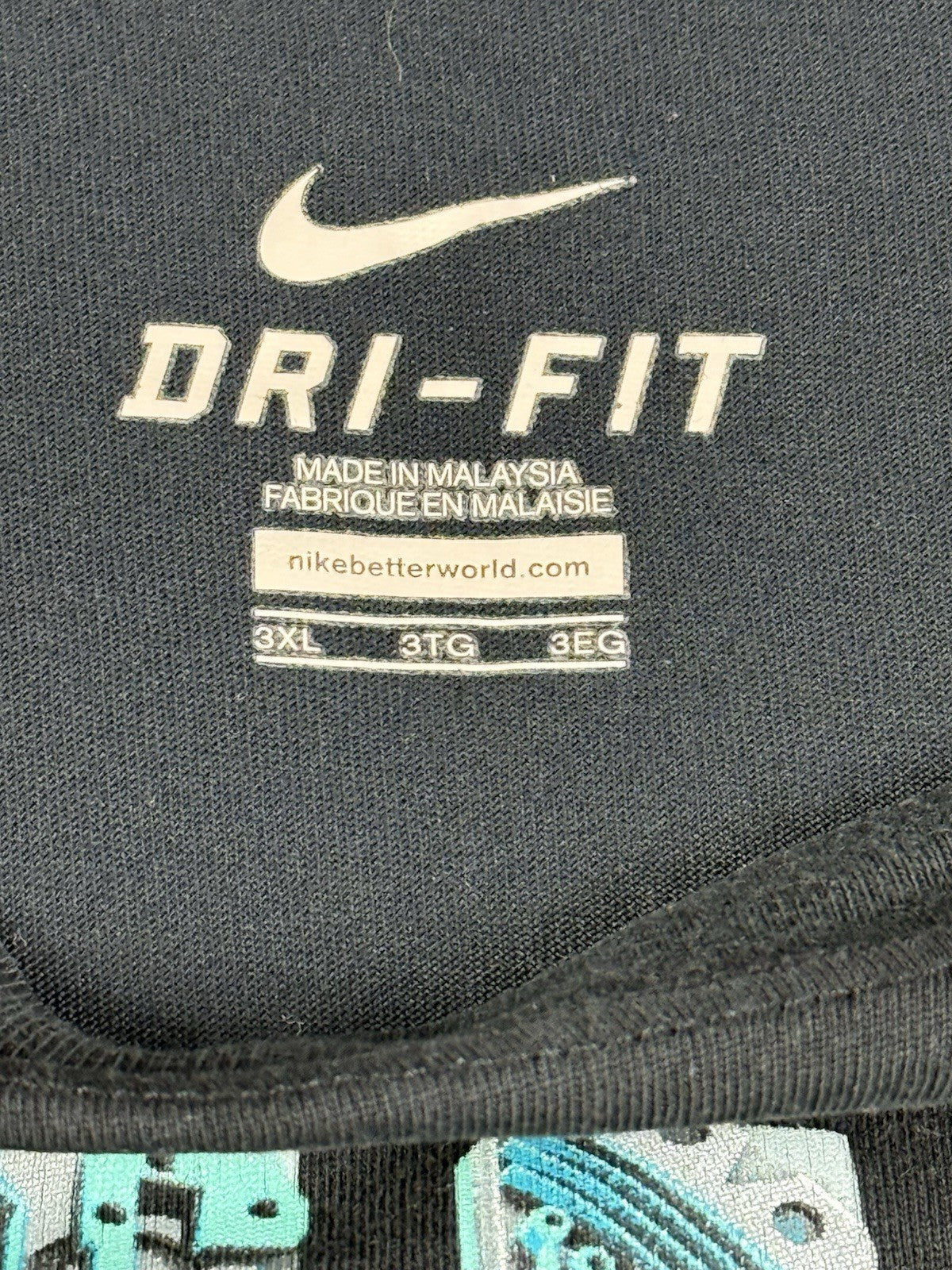 Nike Dri-FIT Black Just Dunk It Printed Top 3XL