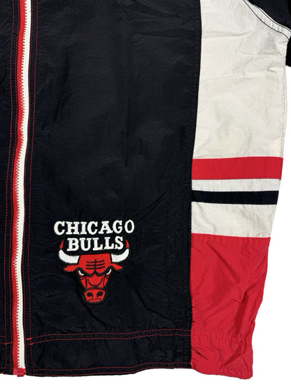 Starter Vintage NBA Chicago Bulls Black Windbreaker Jacket Medium
