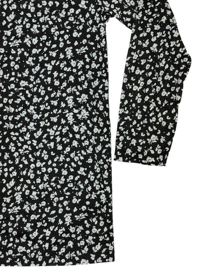 BNWT M&S Black Leopard Print Long Sleeve Polyester Top