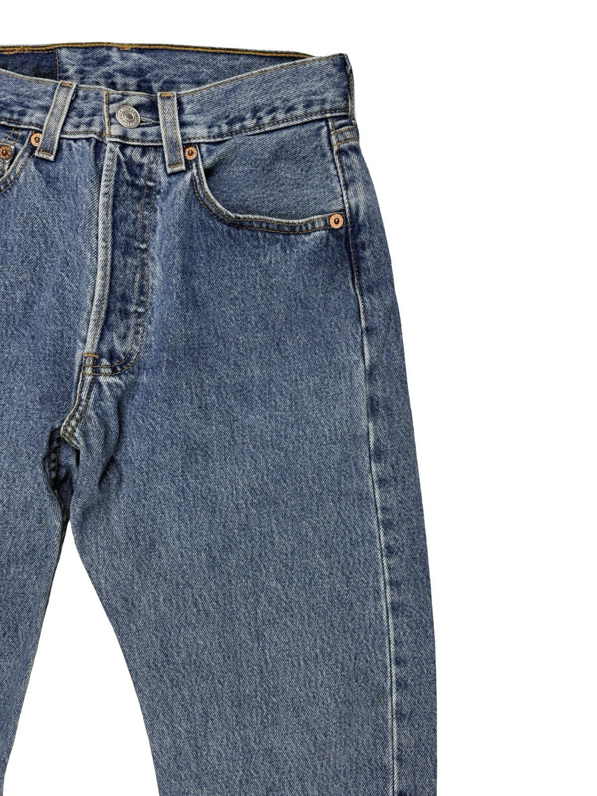 Levi's 501 Vintage 90's Y2K Blue Denim Straight Leg Jeans 26W 32L