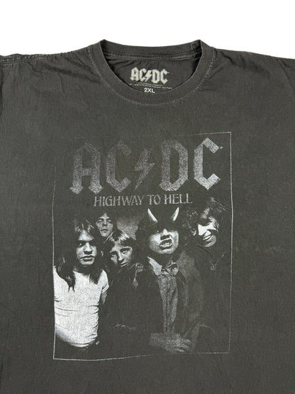 AC/DC Black Highway to Hell Album Music Band Top 2XL