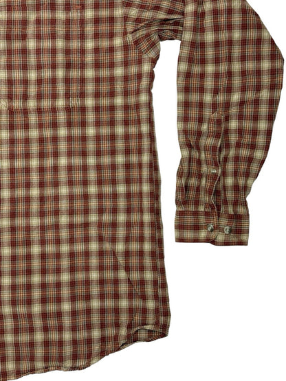 Columbia Red Check Cotton Collared Shirt 2XL