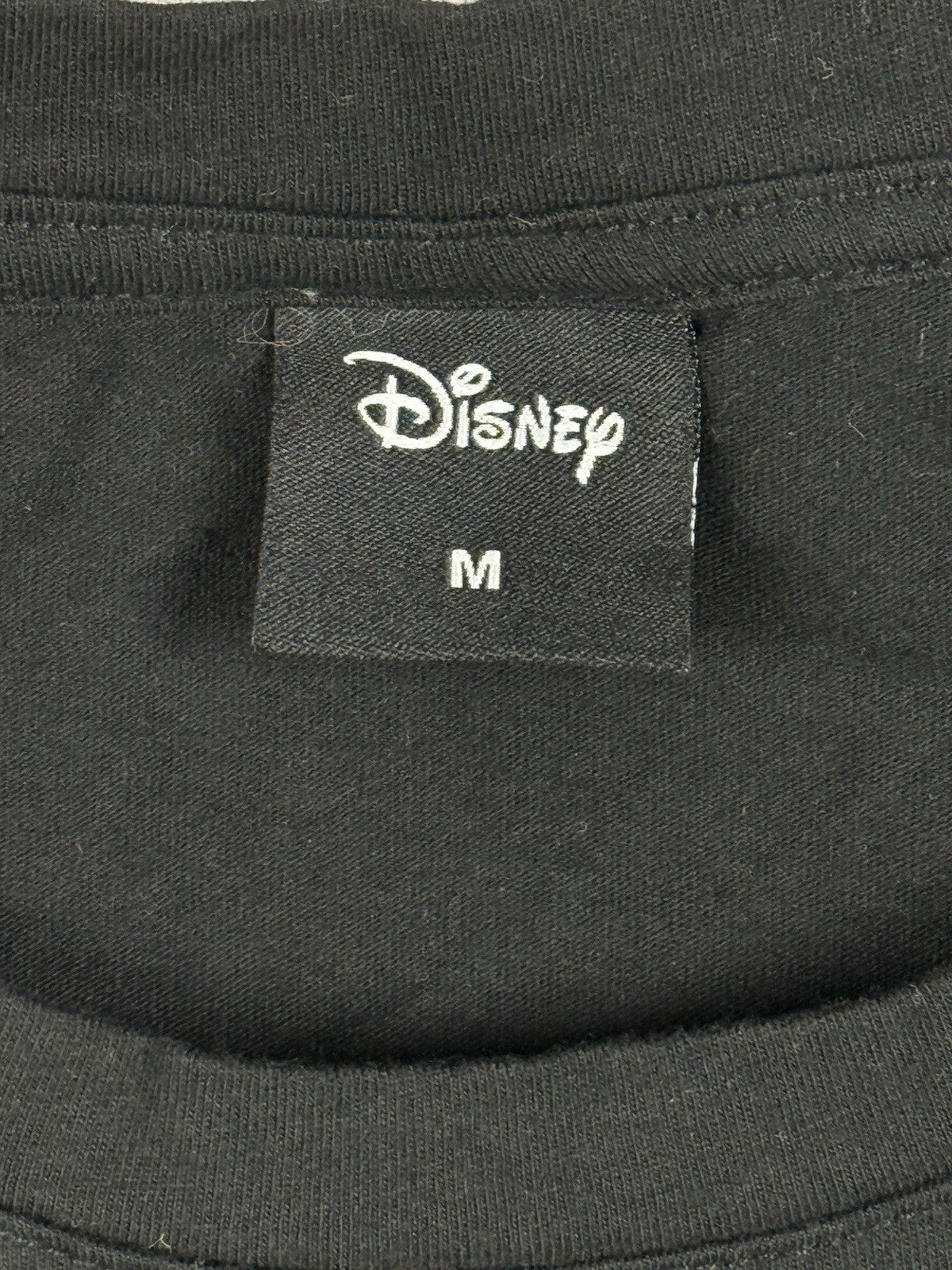 Disney Black Embroidered Colourful Logo Crop Top Medium