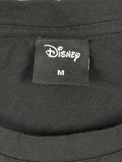 Disney Black Embroidered Colourful Logo Crop Top Medium