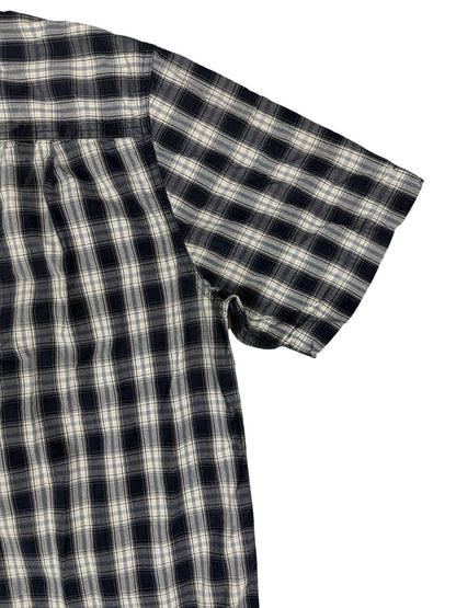 Carhartt Relaxed Fit Blue Plaid Short Sleeve Button Shirt Large