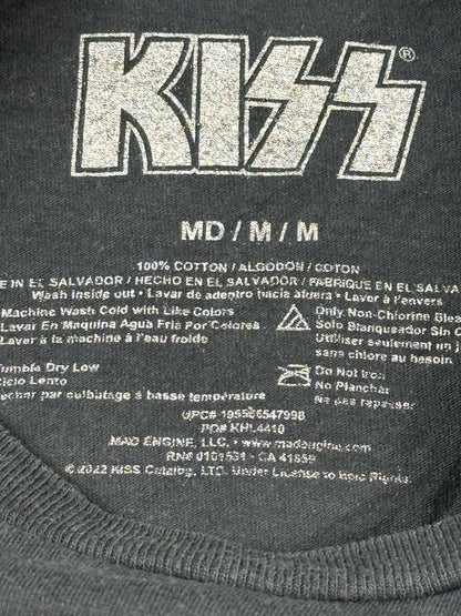 KISS Rock Band Black Music Top Medium
