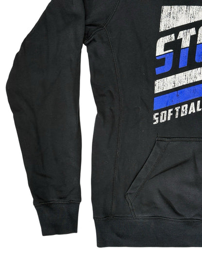 Nike Black Sports Print Hoodie Small