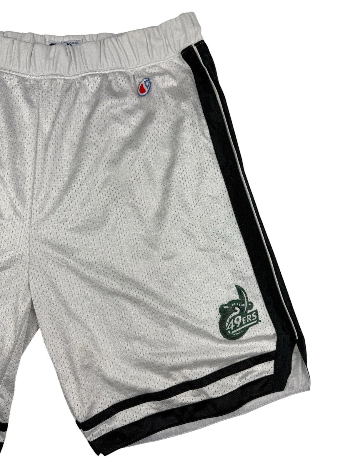 Champion Retro White UNC Charlotte 49ers College Basketball Shorts XL