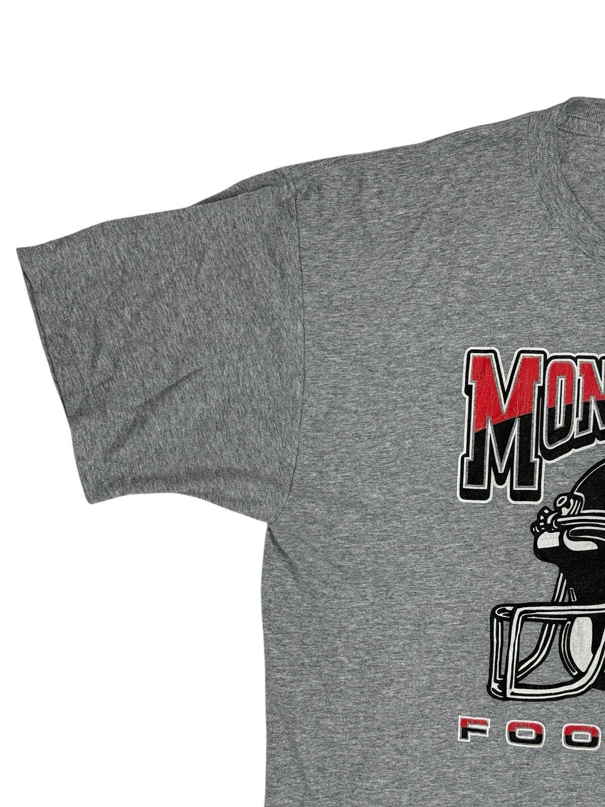 Retro American Football Monticello Printed School Sports Top XL