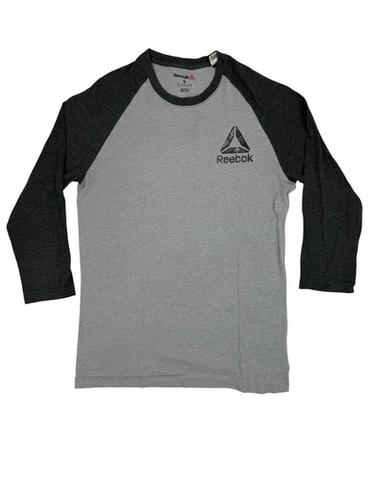 Reebok Grey 3/4 Long Sleeve Top Small