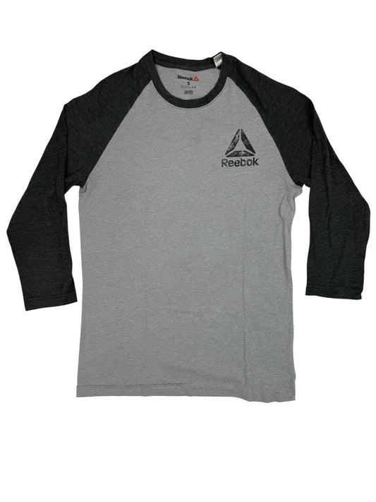 Reebok Grey 3/4 Long Sleeve Top Small
