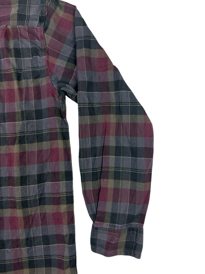 Carhartt Rugged Flex Relaxed Fit Purple Plaid Flannel Shirt Large