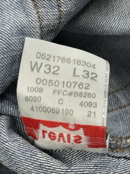 Levi's 501 Original Blue Straight Leg Denim Jeans 32W 32L