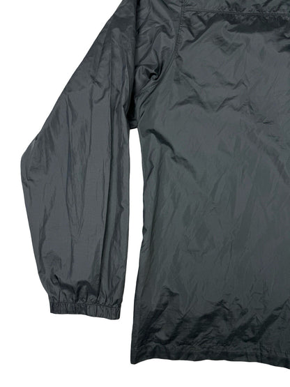 Columbia Grey Polyester Hooded Zip Rain Jacket XL