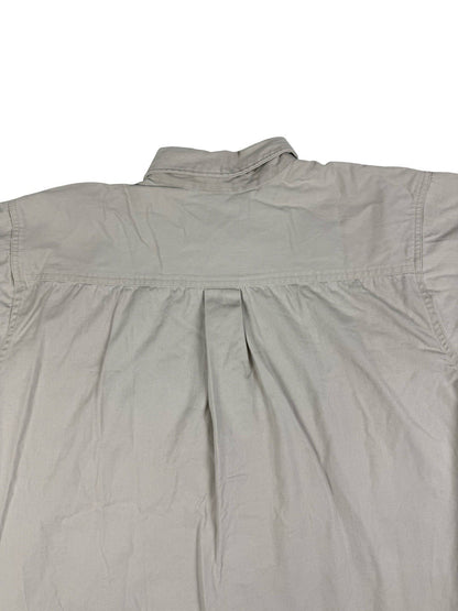 Mossy Oak Vintage Grey Camo Patch Cotton Shirt Size Large Made In USA