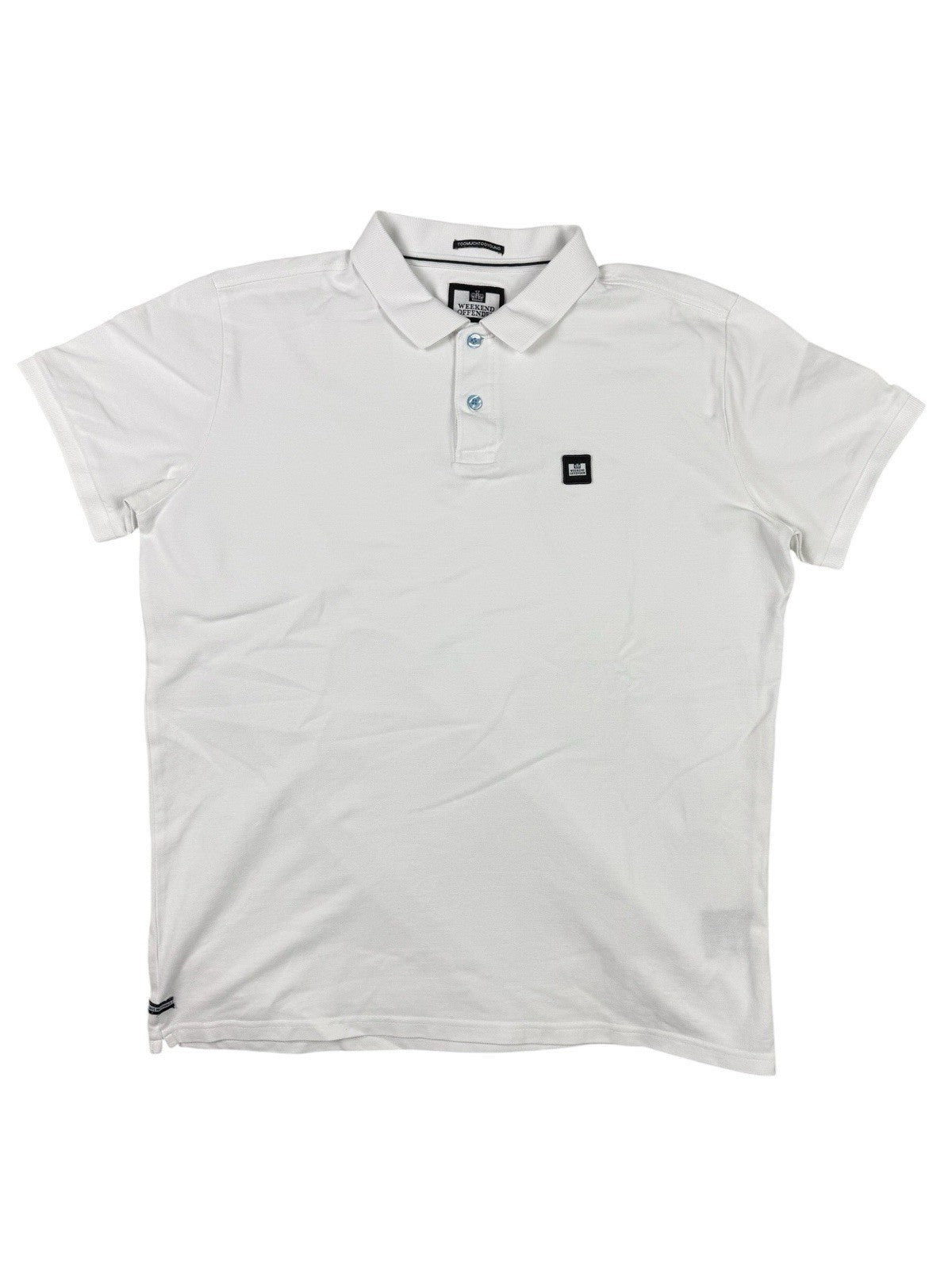 Weekend Offender White Polo Top Large