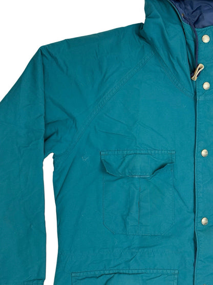 LL Bean Vintage Green Baxter State Parka Zip Jacket Large