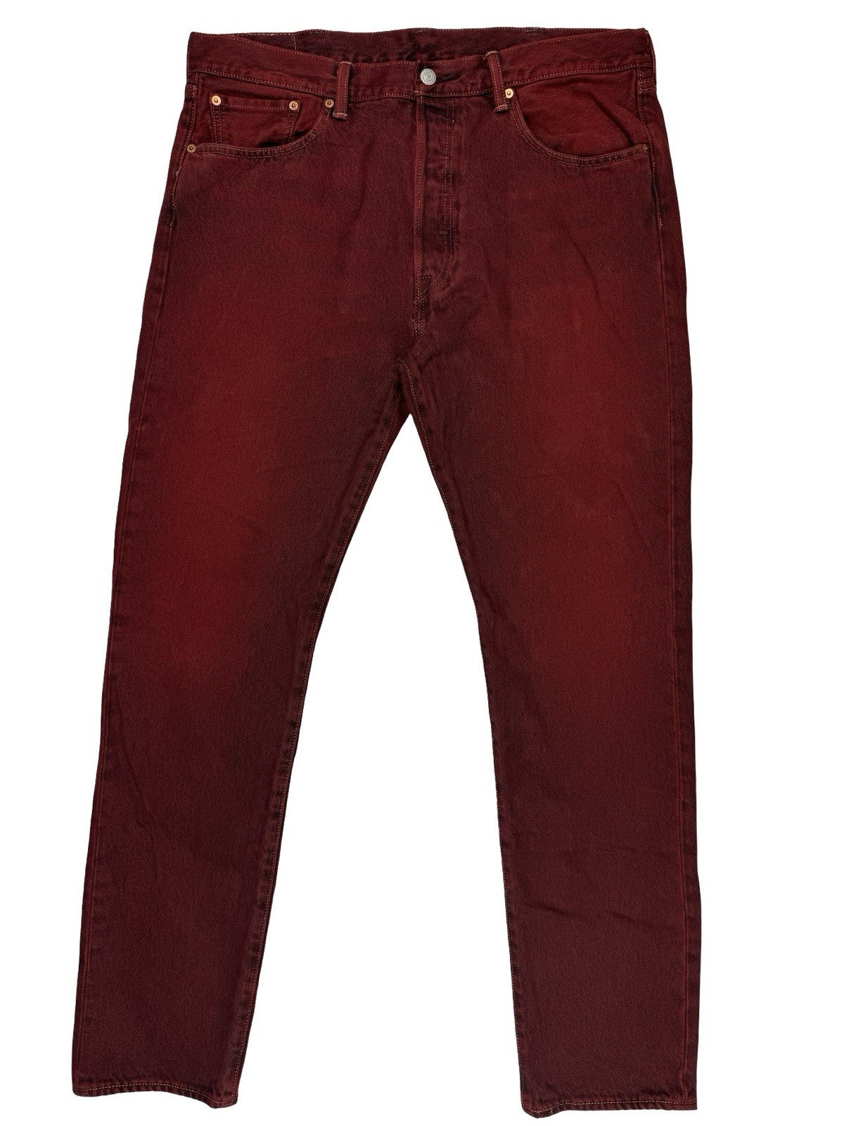 Levi's 501 CT Red Denim Jeans 38W 34L