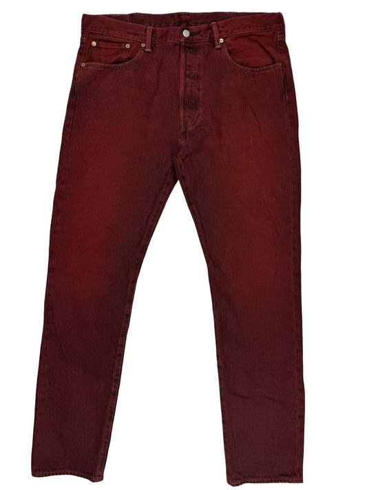 Levi's 501 CT Red Denim Jeans 38W 34L