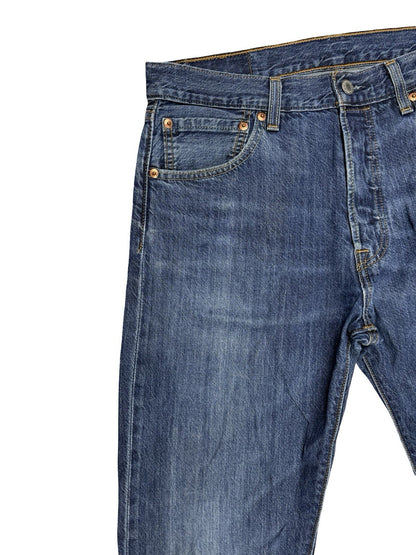 Levi's 501 Blue Straight Leg Denim Jeans 32W 32L