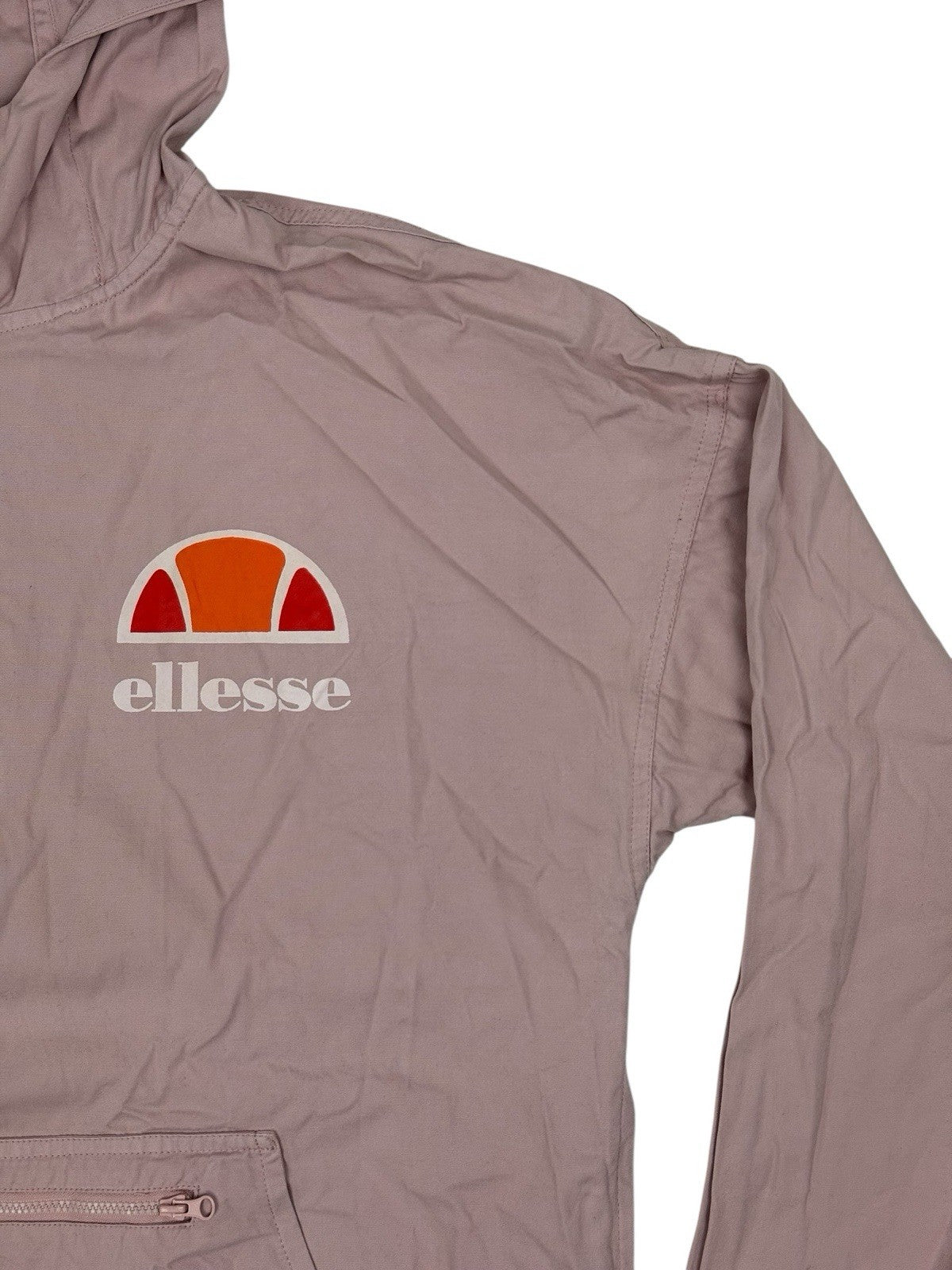 Ellesse Pink Half Zip Printed Poncho Hoodie Size 8