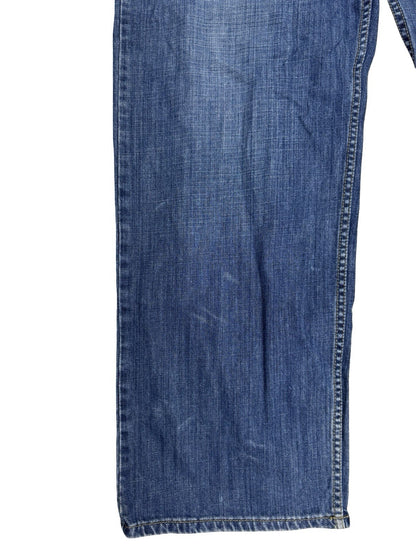 Sean John Retro Blue Wide Leg Relax Hip Hop Denim Jeans 36W 34L