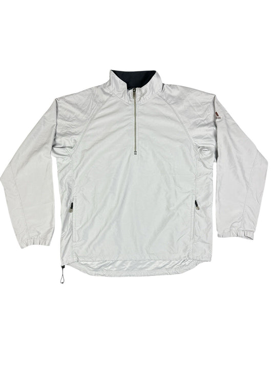Adidas Vintage Grey ClimaShell 1/4 Zip Pullover Track Jacket Medium