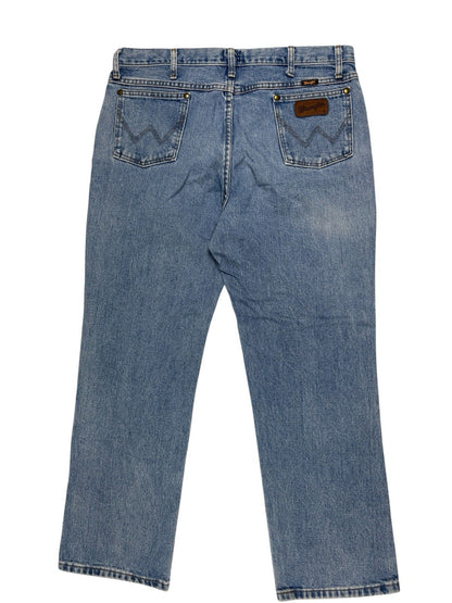 Wrangler 36MWZ Slim Fit Blue Denim Jeans 38W 30L