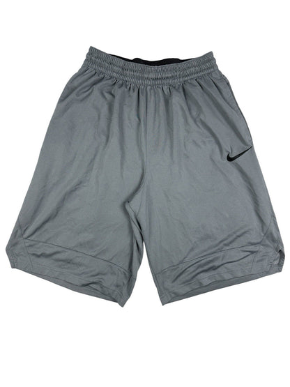 Nike Grey Dri Fit Polyester Active Sport Basketball Shorts Large