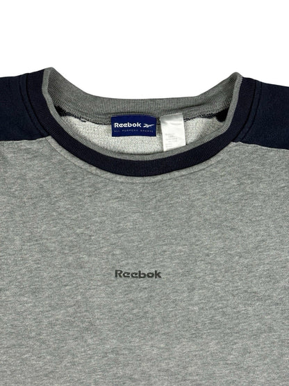 Reebok Retro Grey Embroidered Jumper 2XL