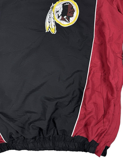 NFL Washington Redskins Retro 1/4 Zip Pullover Windbreaker Jumper Jacket Medium